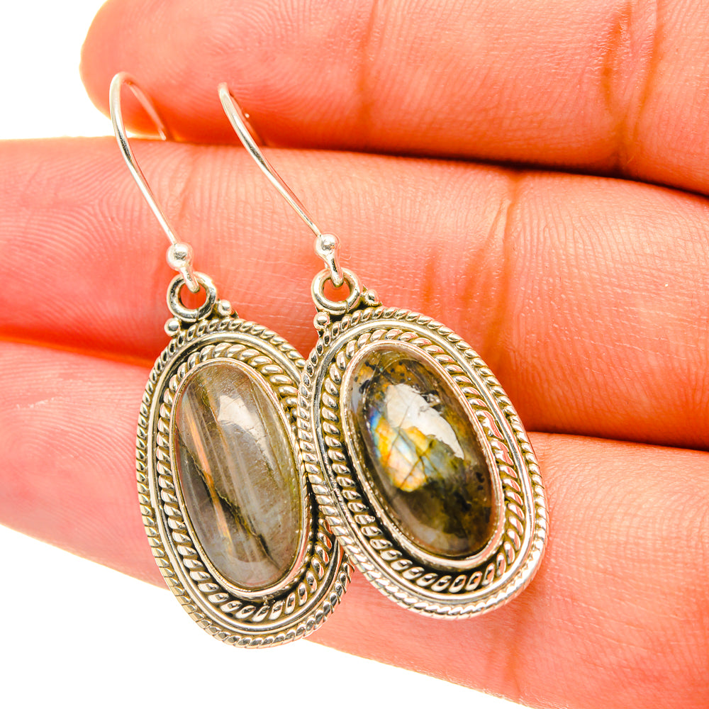 Labradorite Earrings handcrafted by Ana Silver Co - EARR417735