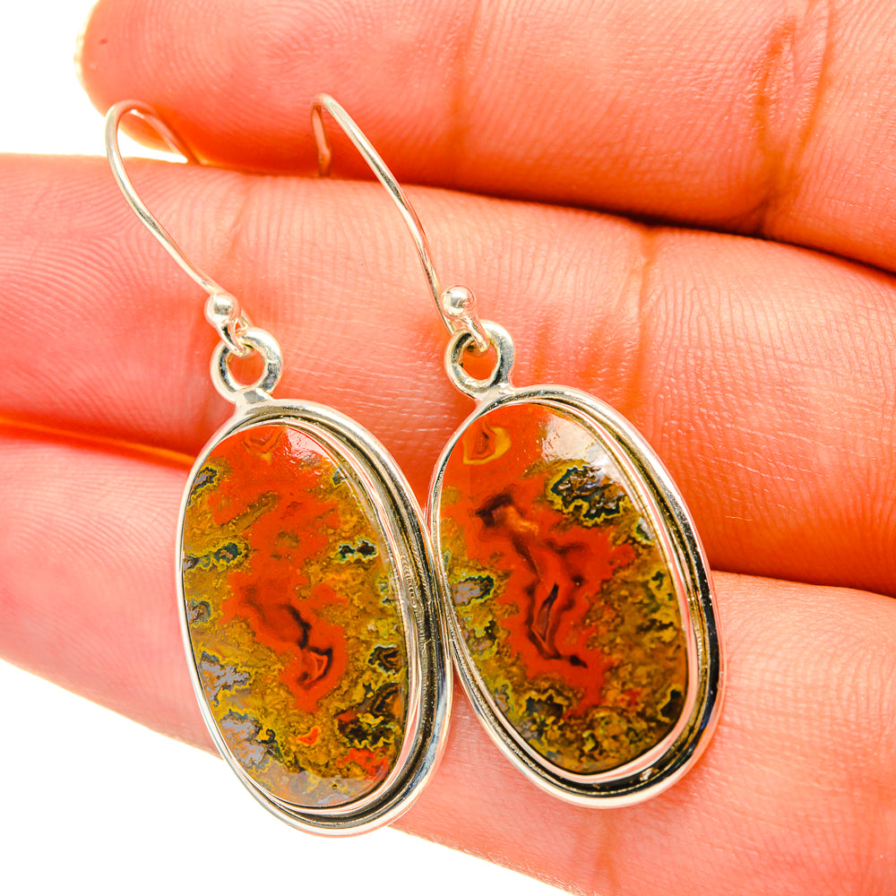 Moroccan Agate Earrings handcrafted by Ana Silver Co - EARR417739