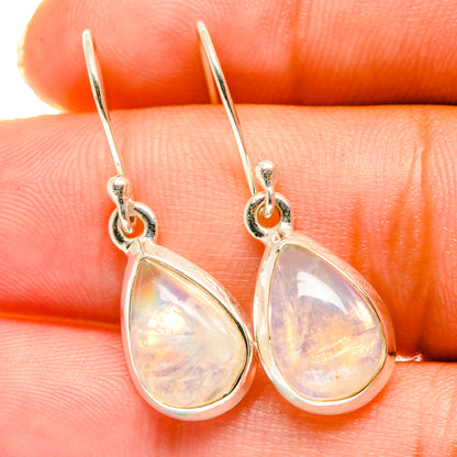 Rainbow Moonstone Earrings handcrafted by Ana Silver Co - EARR417741