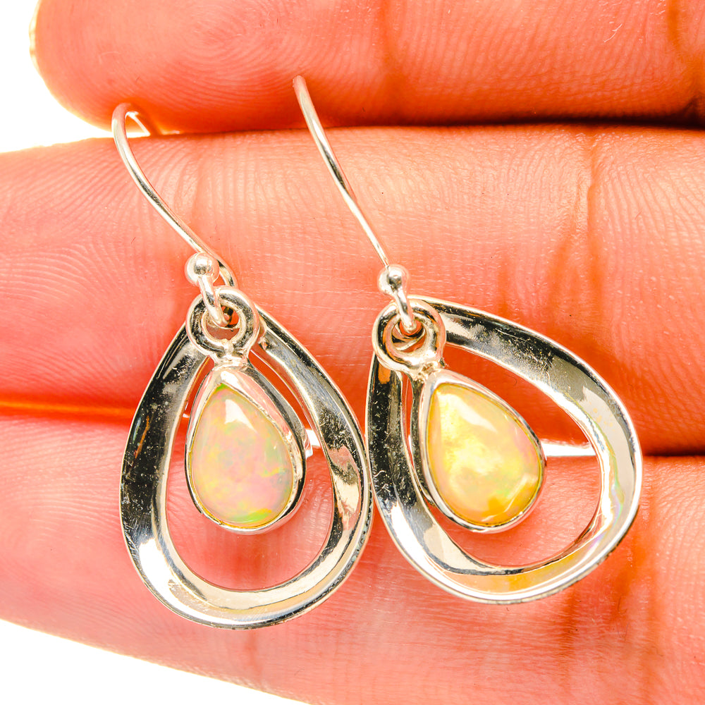 Ethiopian Opal Earrings handcrafted by Ana Silver Co - EARR417744