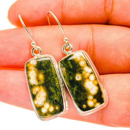 Ocean Jasper Earrings handcrafted by Ana Silver Co - EARR417746