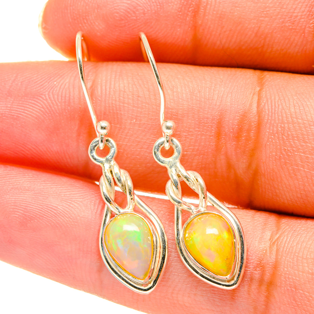 Ethiopian Opal Earrings handcrafted by Ana Silver Co - EARR417752
