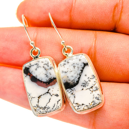 Dendritic Opal Earrings handcrafted by Ana Silver Co - EARR417753