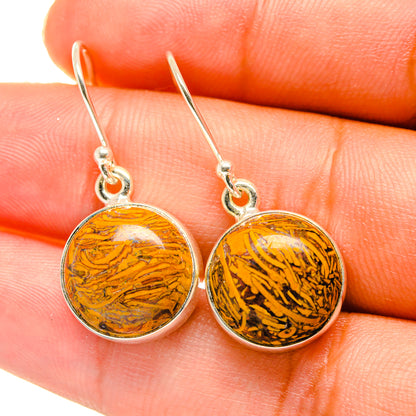 Coquina Jasper Earrings handcrafted by Ana Silver Co - EARR417755