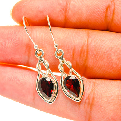 Garnet Earrings handcrafted by Ana Silver Co - EARR417769