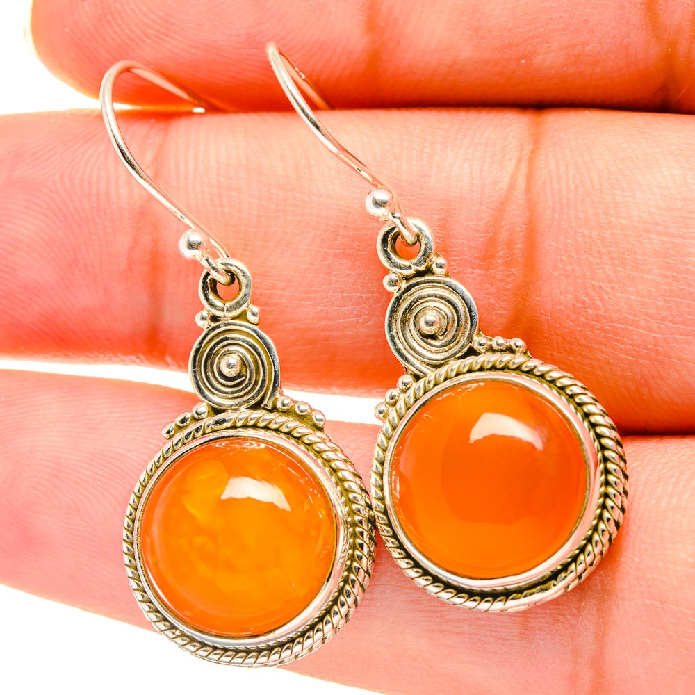 Carnelian Earrings handcrafted by Ana Silver Co - EARR417780