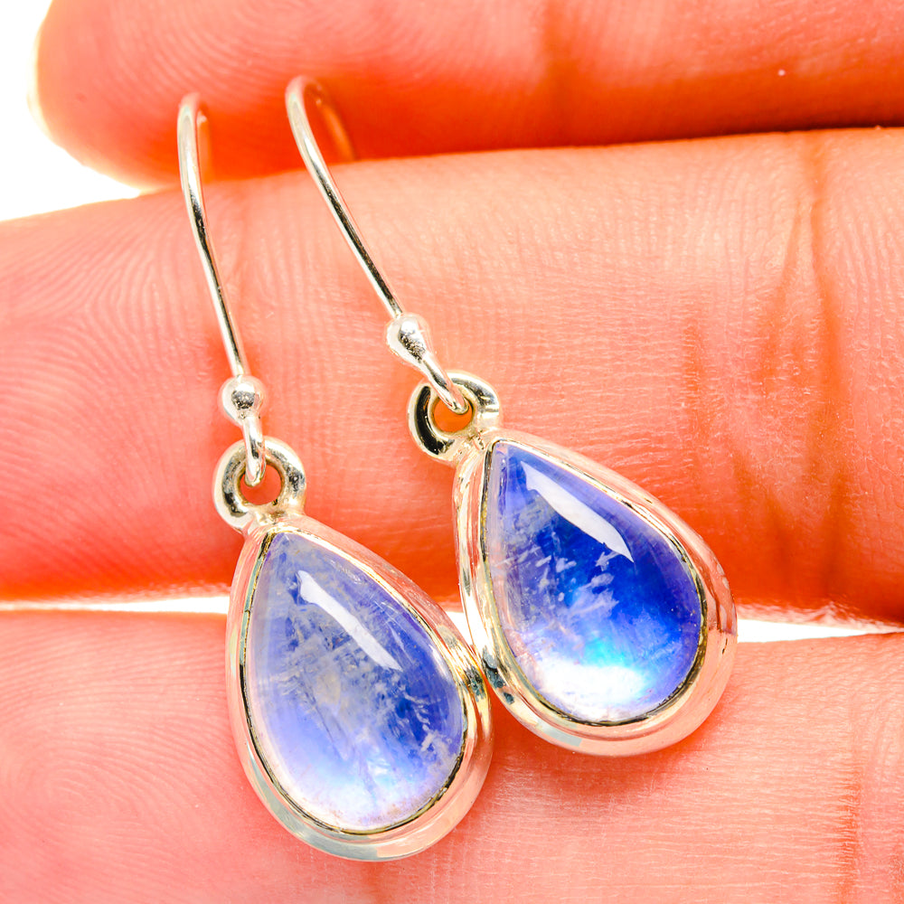 Rainbow Moonstone Earrings handcrafted by Ana Silver Co - EARR417782