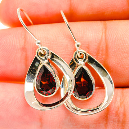 Garnet Earrings handcrafted by Ana Silver Co - EARR417784