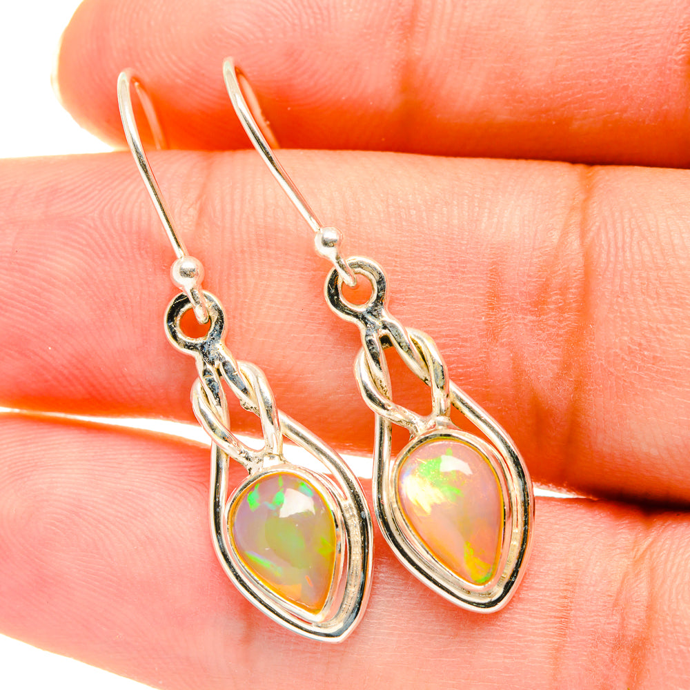Ethiopian Opal Earrings handcrafted by Ana Silver Co - EARR417786