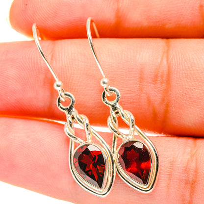 Garnet Earrings handcrafted by Ana Silver Co - EARR417789