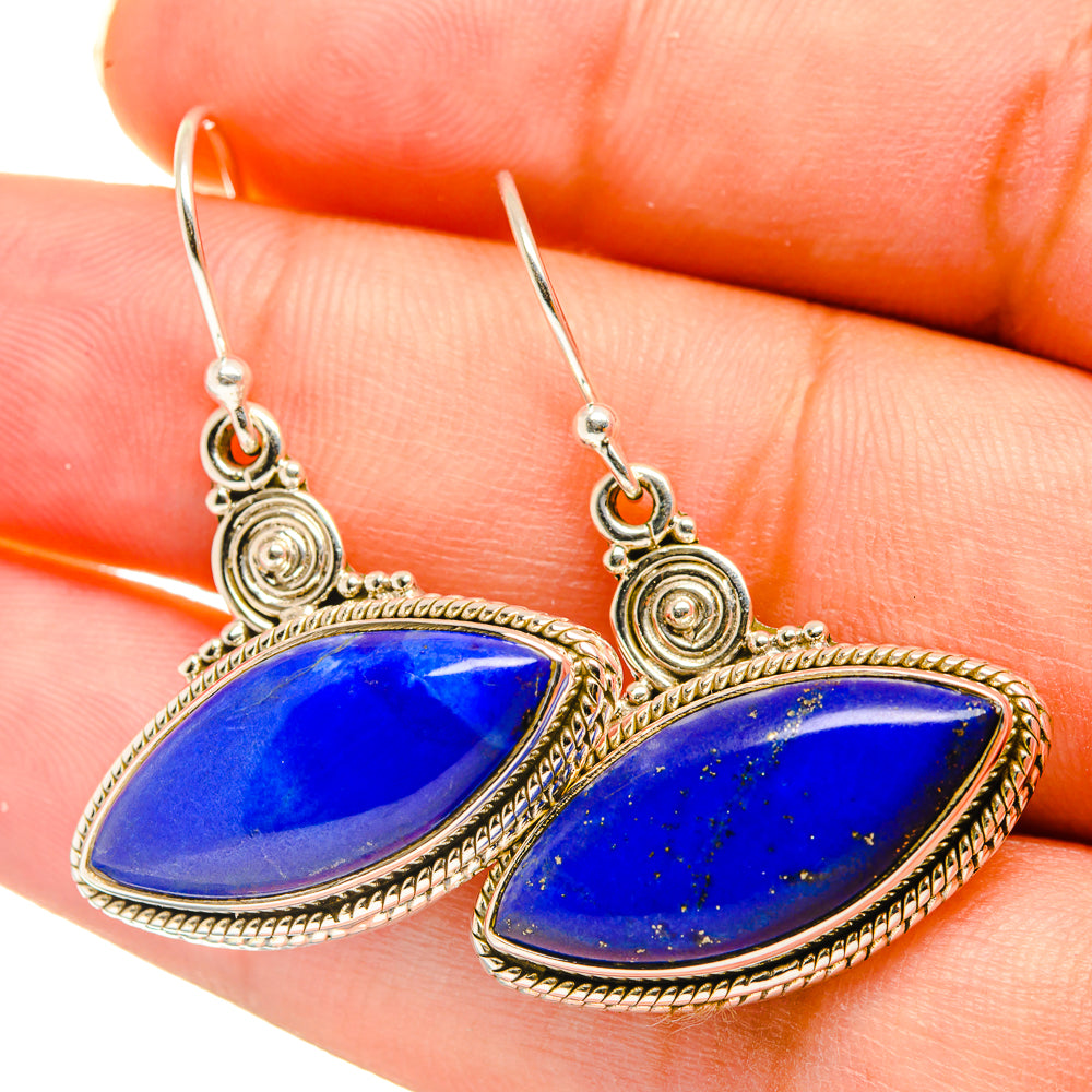 Lapis Lazuli Earrings handcrafted by Ana Silver Co - EARR417792