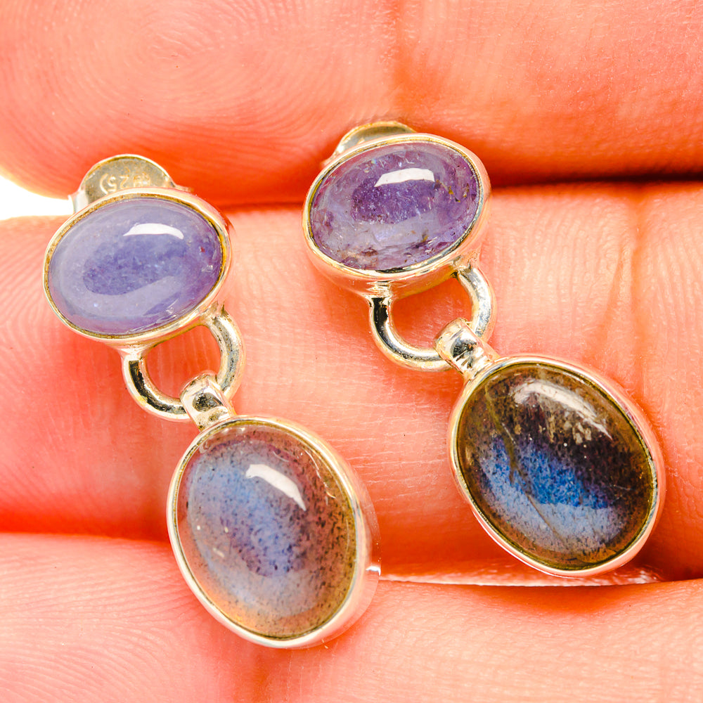 Labradorite Earrings handcrafted by Ana Silver Co - EARR417795