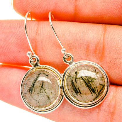 Tourmalinated Quartz Earrings handcrafted by Ana Silver Co - EARR417801