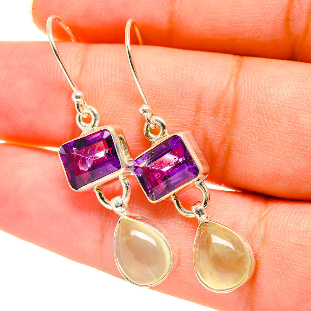 Prehnite Earrings handcrafted by Ana Silver Co - EARR417803