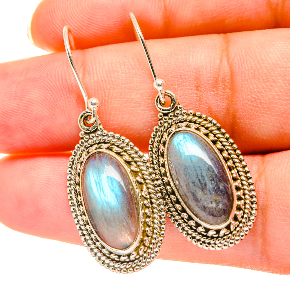 Labradorite Earrings handcrafted by Ana Silver Co - EARR417806