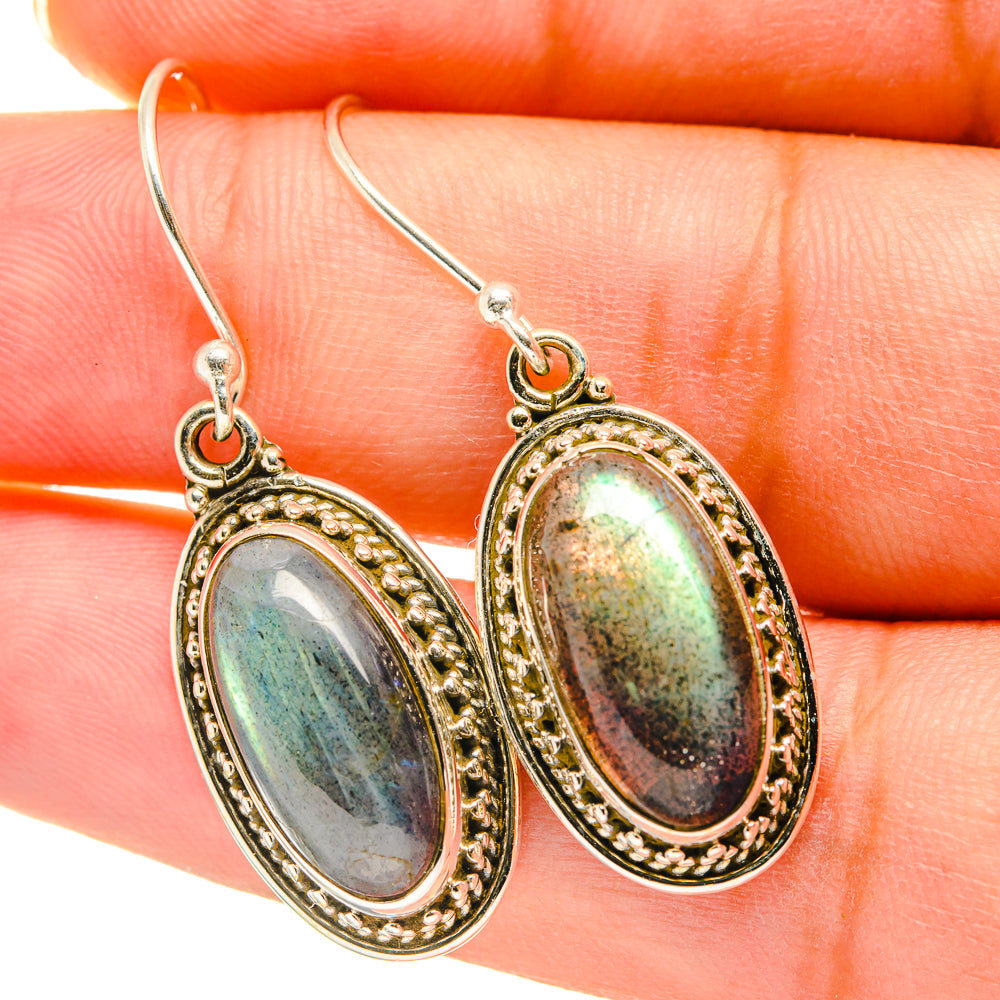 Labradorite Earrings handcrafted by Ana Silver Co - EARR417811