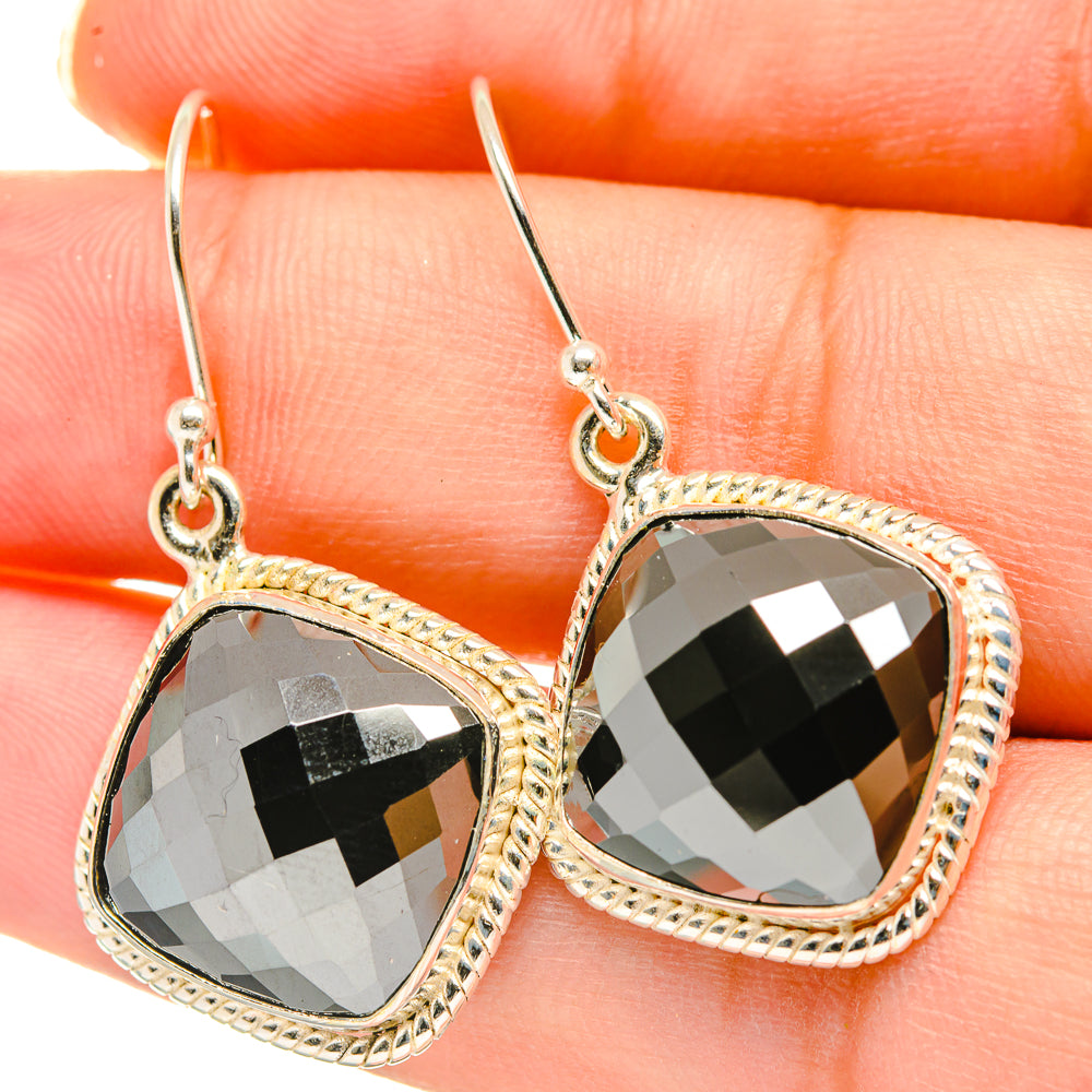 Hematite Earrings handcrafted by Ana Silver Co - EARR417827