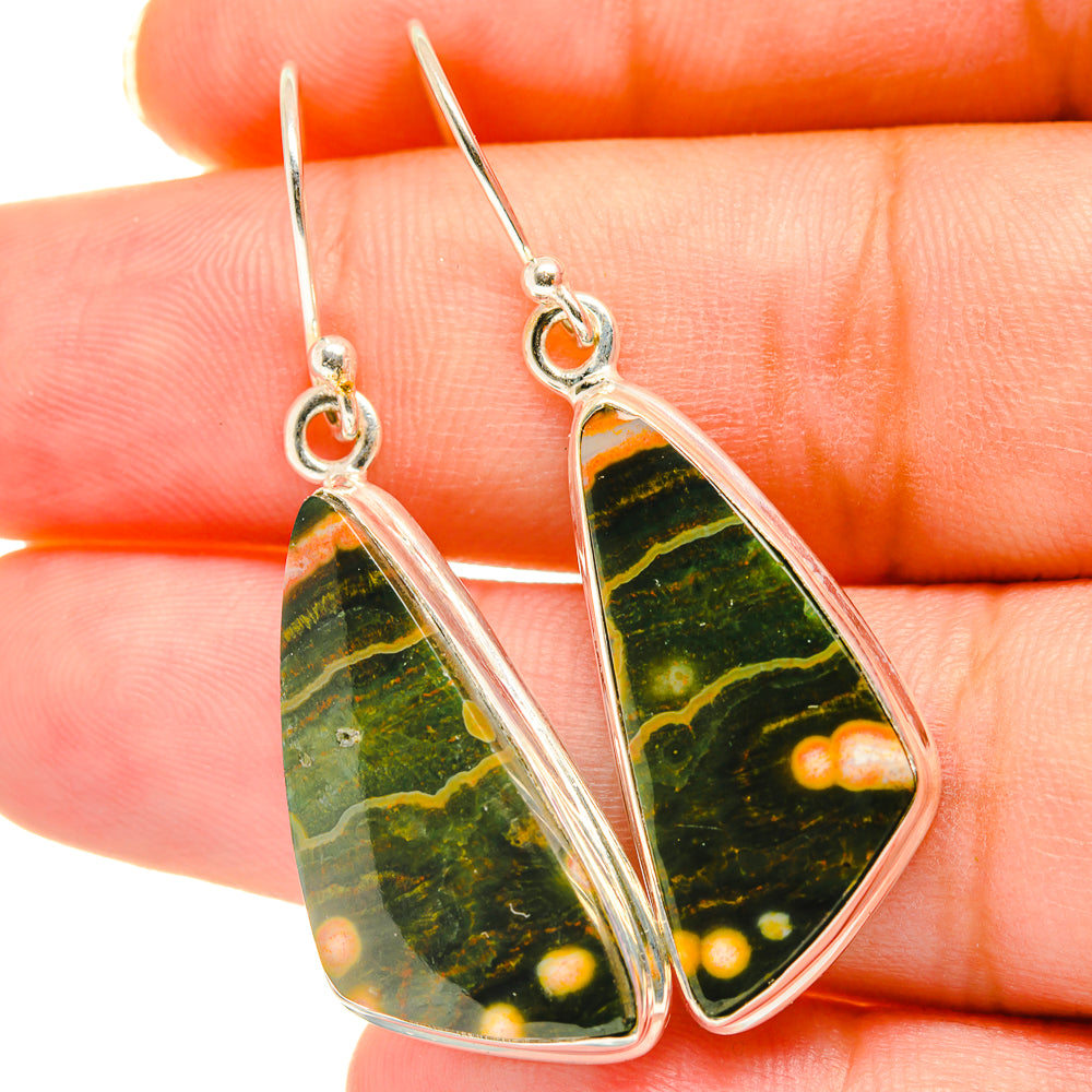 Ocean Jasper Earrings handcrafted by Ana Silver Co - EARR417830