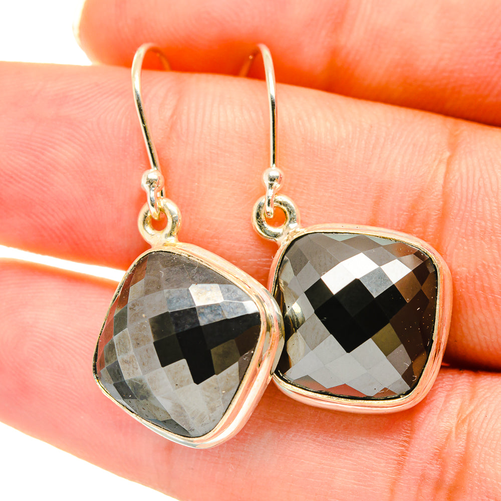 Hematite Earrings handcrafted by Ana Silver Co - EARR417832