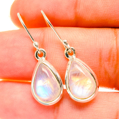 Rainbow Moonstone Earrings handcrafted by Ana Silver Co - EARR417836