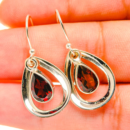 Garnet Earrings handcrafted by Ana Silver Co - EARR417837