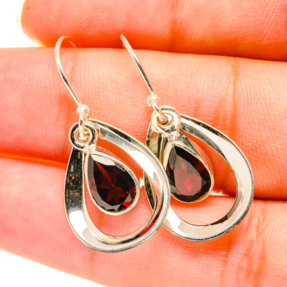 Garnet Earrings handcrafted by Ana Silver Co - EARR417840