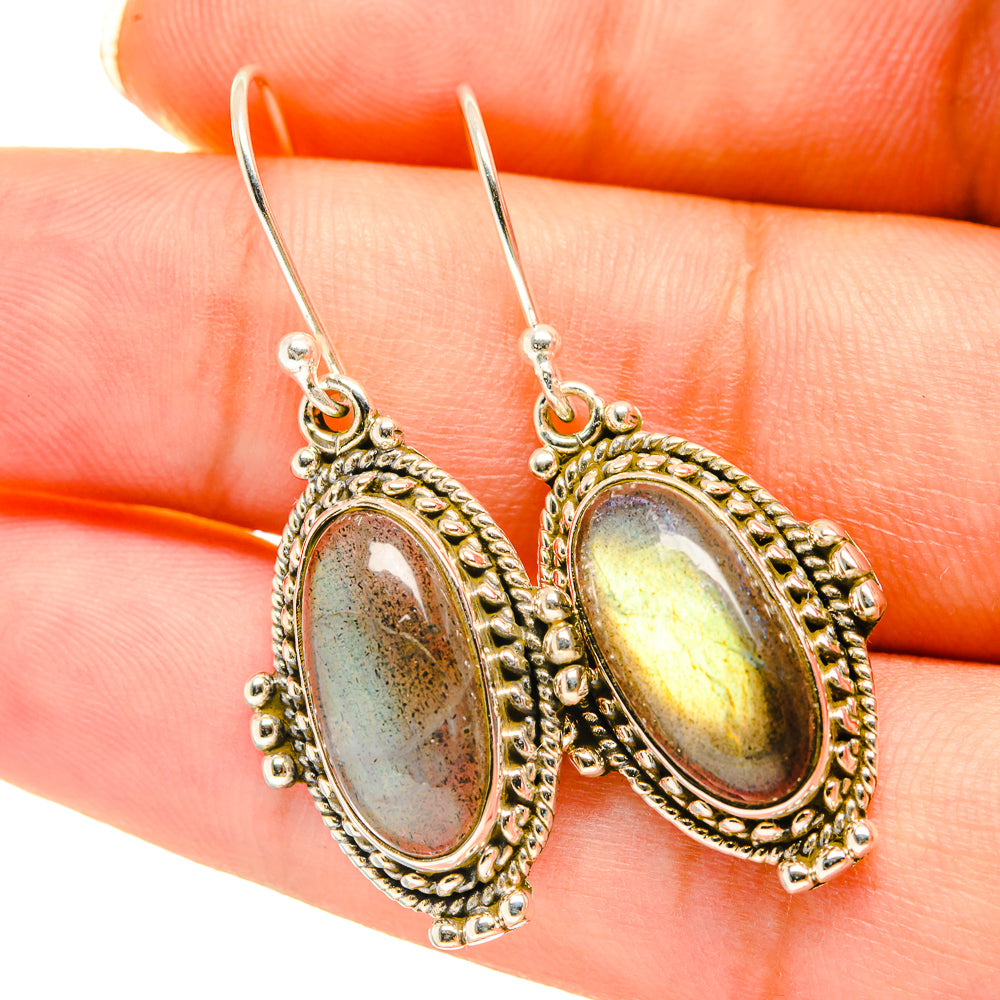 Labradorite Earrings handcrafted by Ana Silver Co - EARR417842