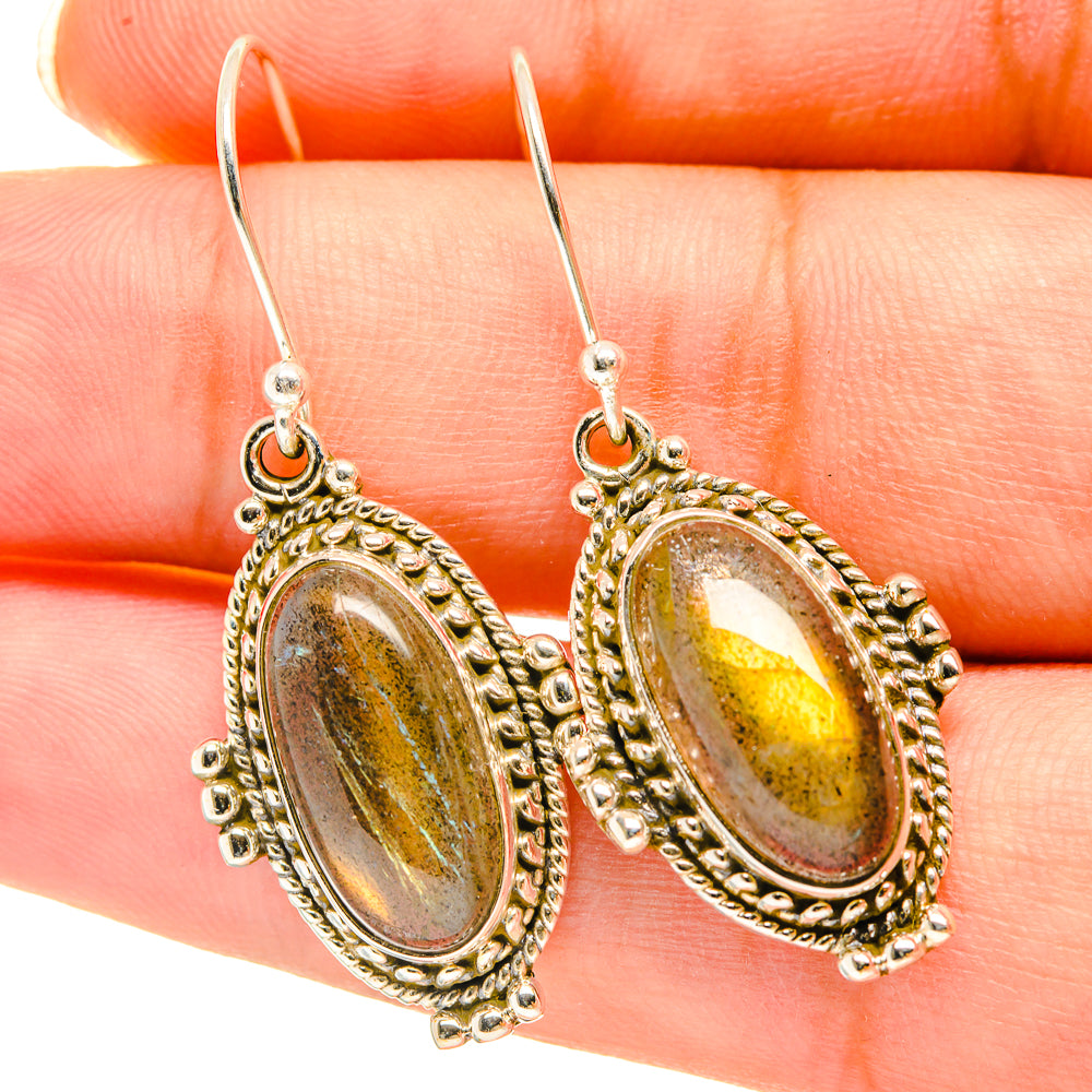 Labradorite Earrings handcrafted by Ana Silver Co - EARR417846
