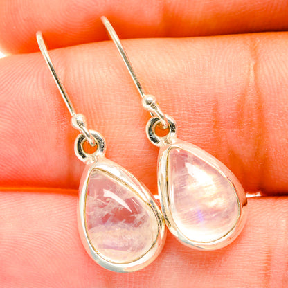 Rainbow Moonstone Earrings handcrafted by Ana Silver Co - EARR417853
