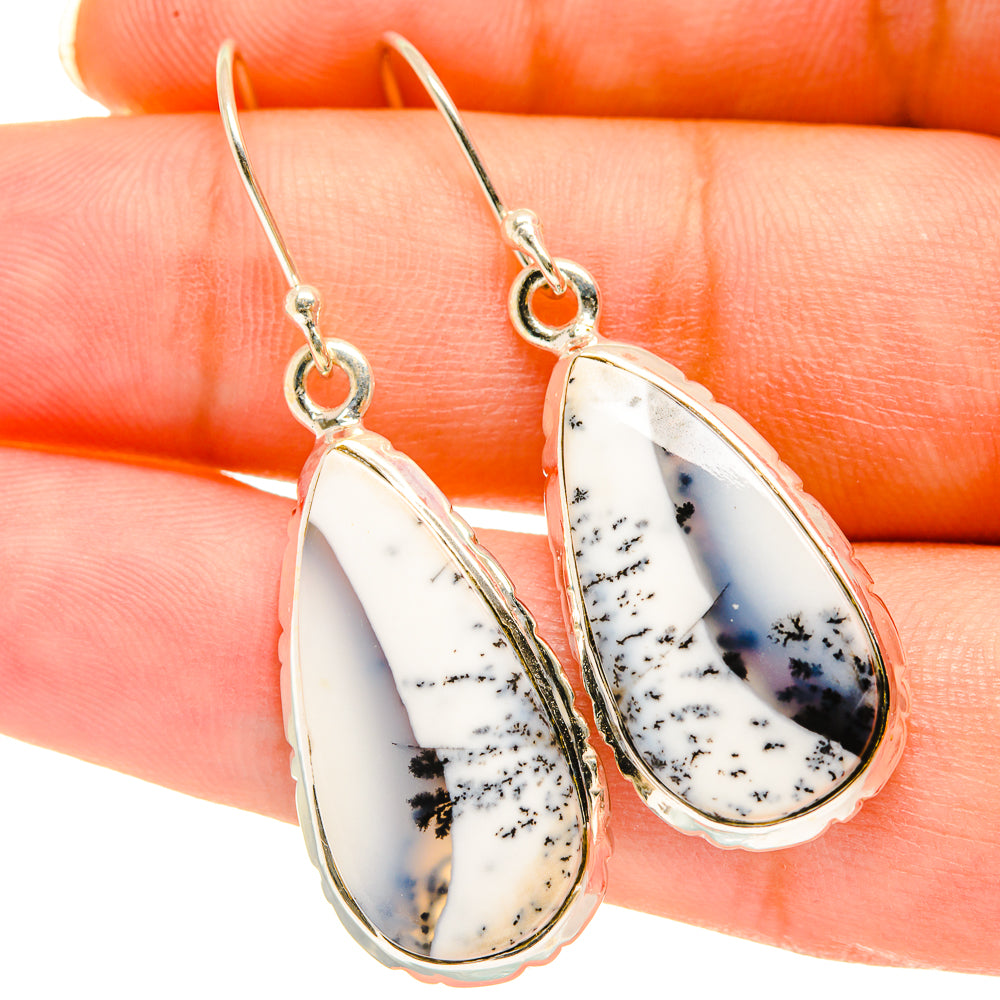 Dendritic Opal Earrings handcrafted by Ana Silver Co - EARR417858