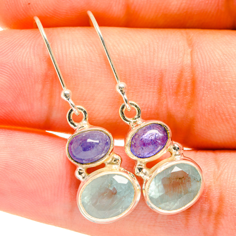 Aqua Chalcedony Earrings handcrafted by Ana Silver Co - EARR417865