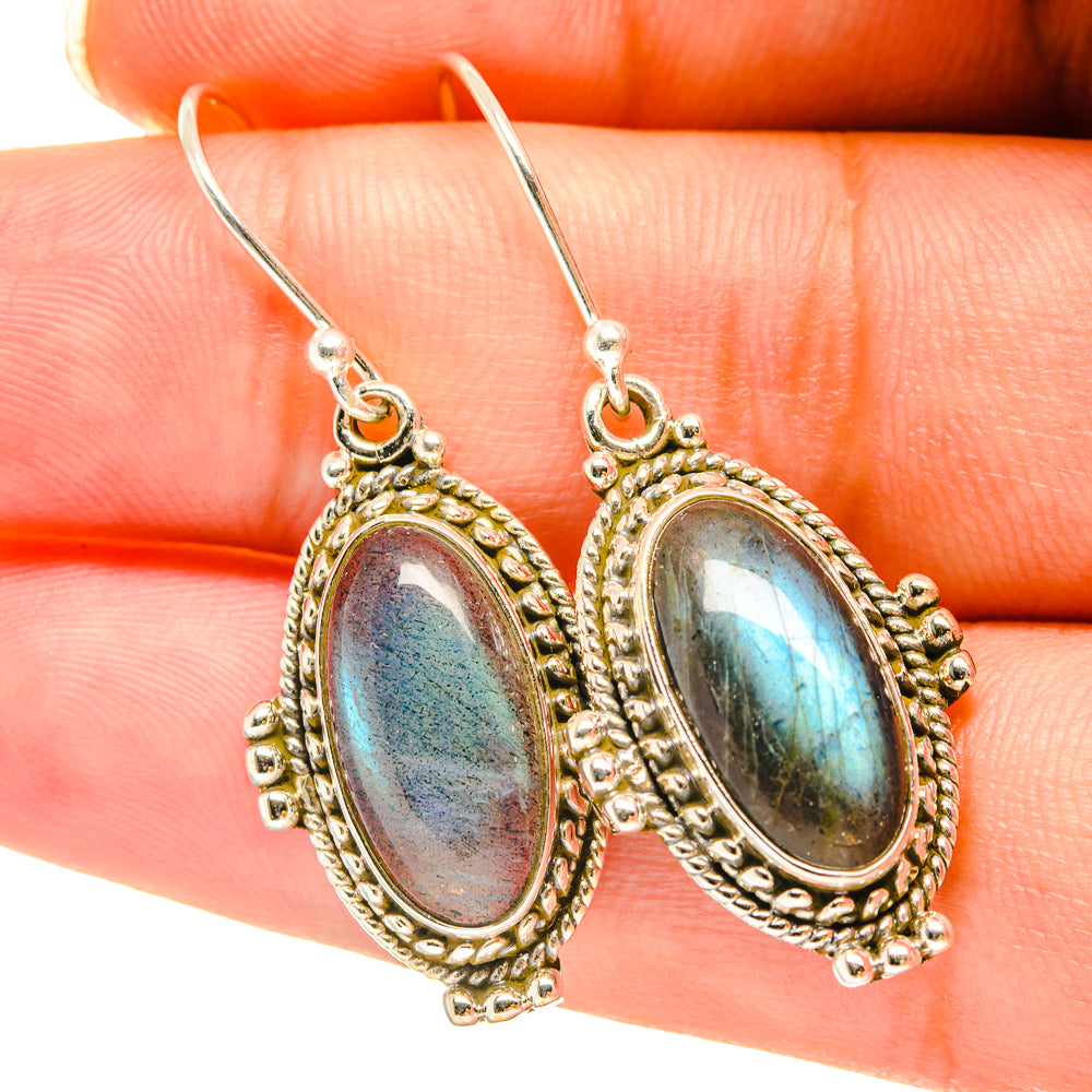 Labradorite Earrings handcrafted by Ana Silver Co - EARR417867