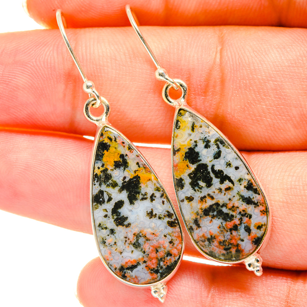 Ocean Jasper Earrings handcrafted by Ana Silver Co - EARR417875