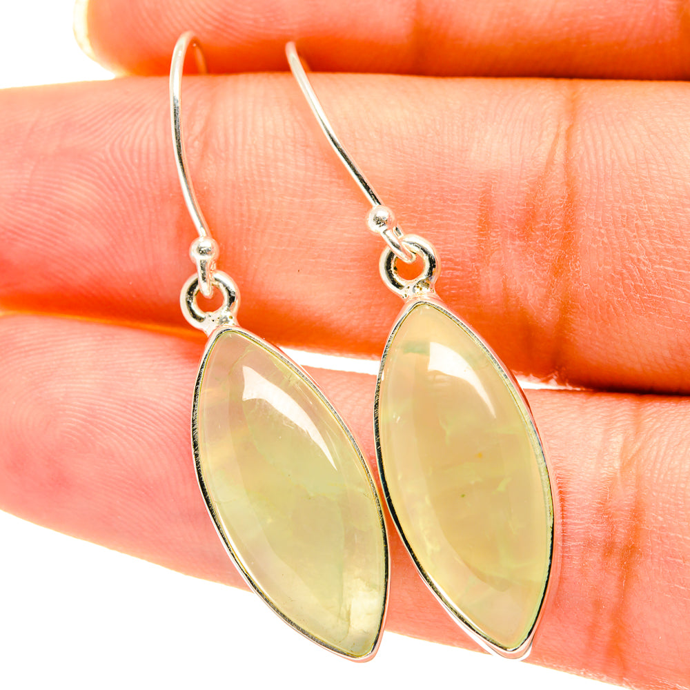 Prehnite Earrings handcrafted by Ana Silver Co - EARR417899