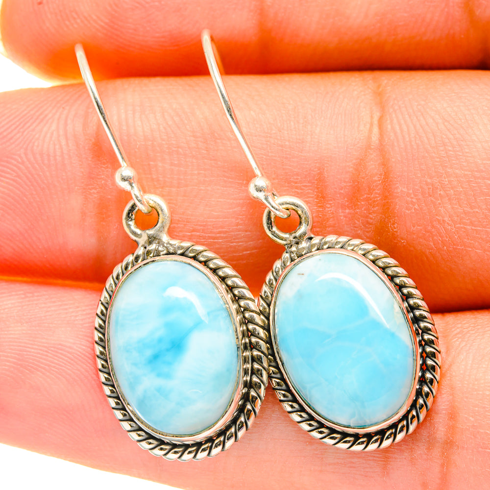 Larimar Earrings handcrafted by Ana Silver Co - EARR417900