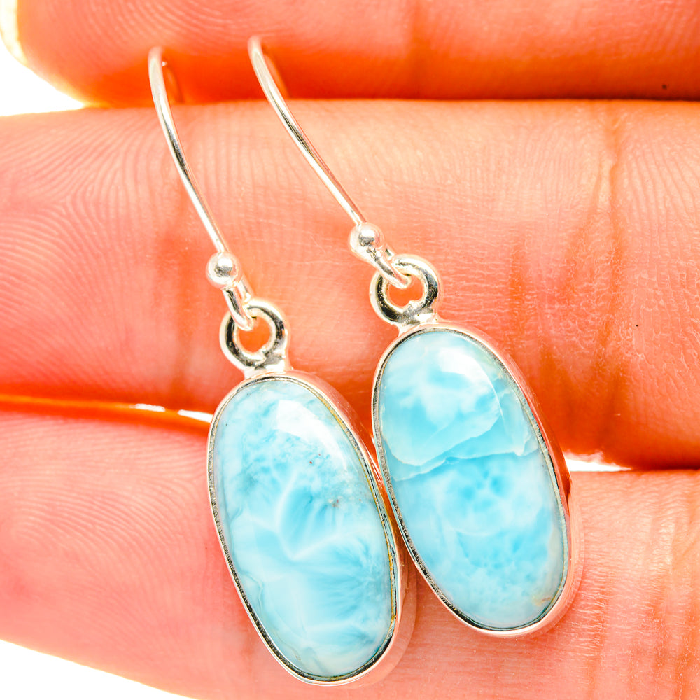 Larimar Earrings handcrafted by Ana Silver Co - EARR417923