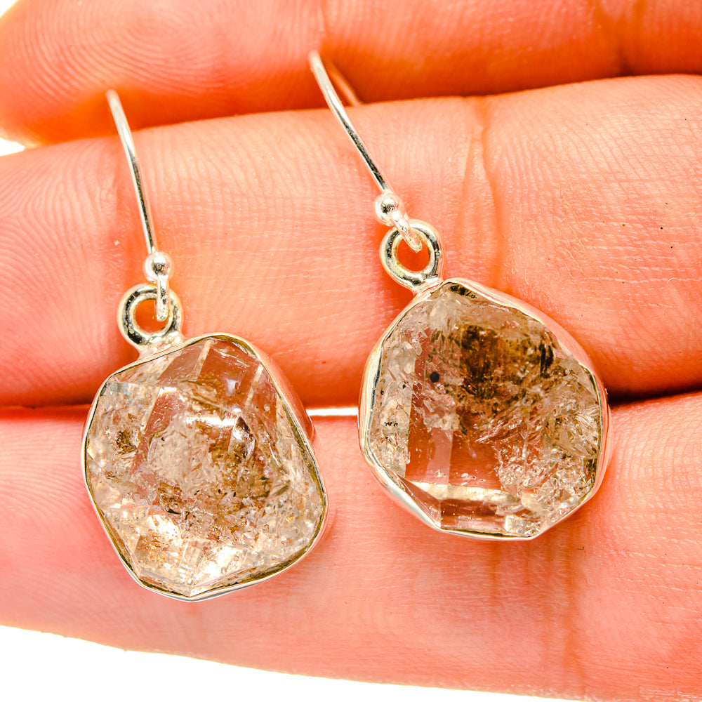 Herkimer Diamond Earrings handcrafted by Ana Silver Co - EARR417938