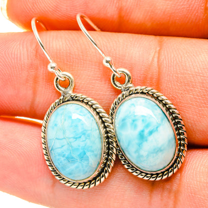 Larimar Earrings handcrafted by Ana Silver Co - EARR417940