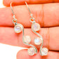 Rainbow Moonstone Earrings handcrafted by Ana Silver Co - EARR417960
