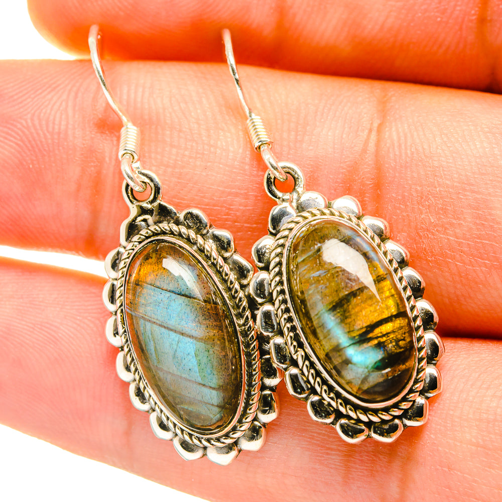 Labradorite Earrings handcrafted by Ana Silver Co - EARR417997