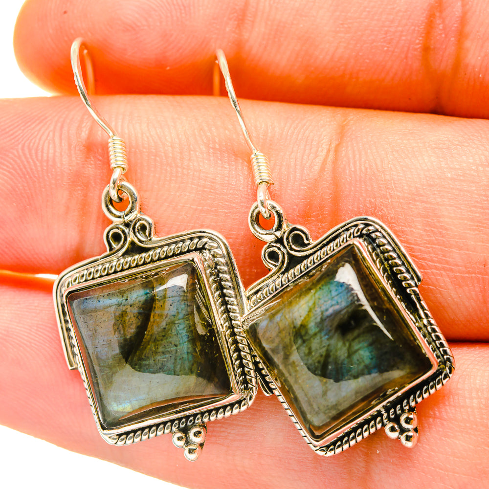 Labradorite Earrings handcrafted by Ana Silver Co - EARR418004