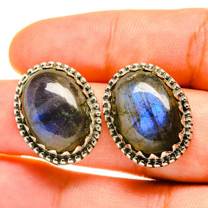 Labradorite Earrings handcrafted by Ana Silver Co - EARR418009