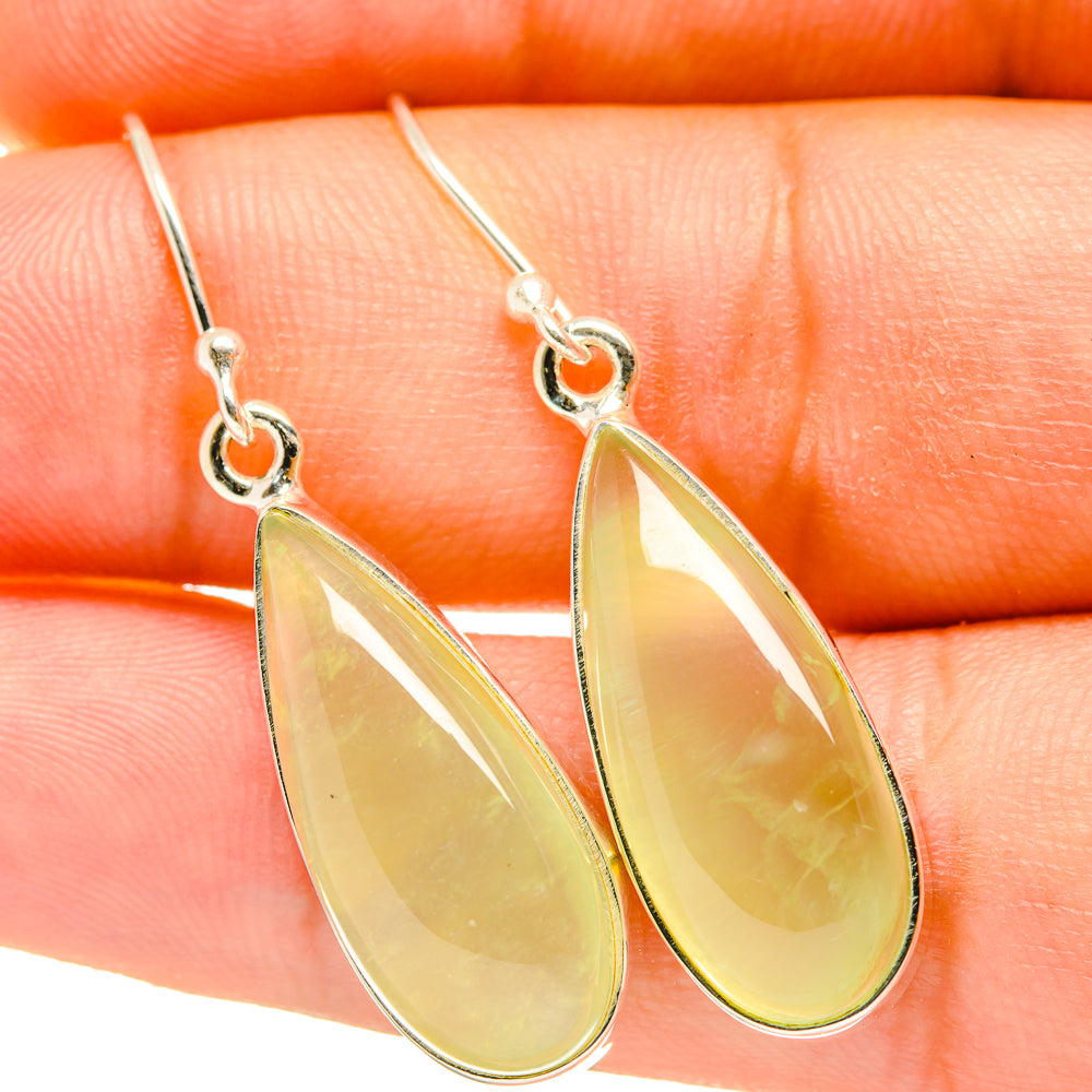 Prehnite Earrings handcrafted by Ana Silver Co - EARR418012