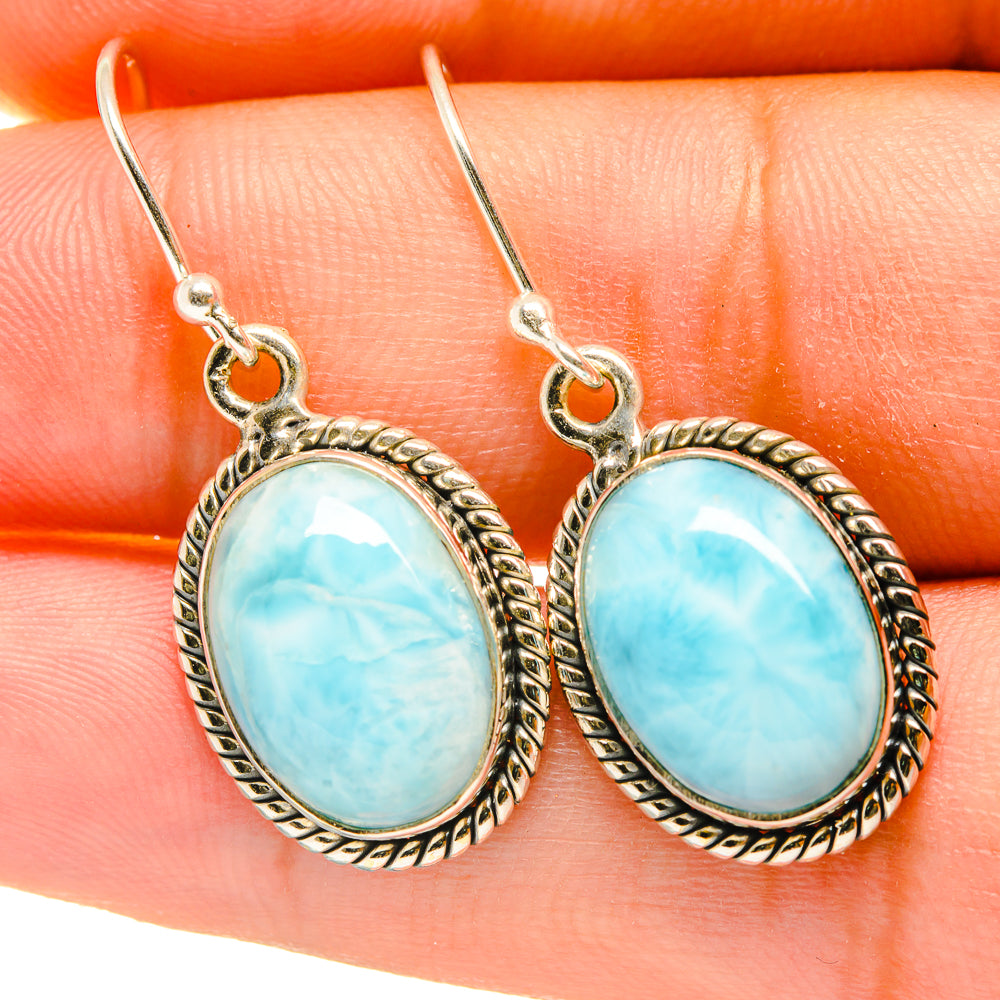 Larimar Earrings handcrafted by Ana Silver Co - EARR418013