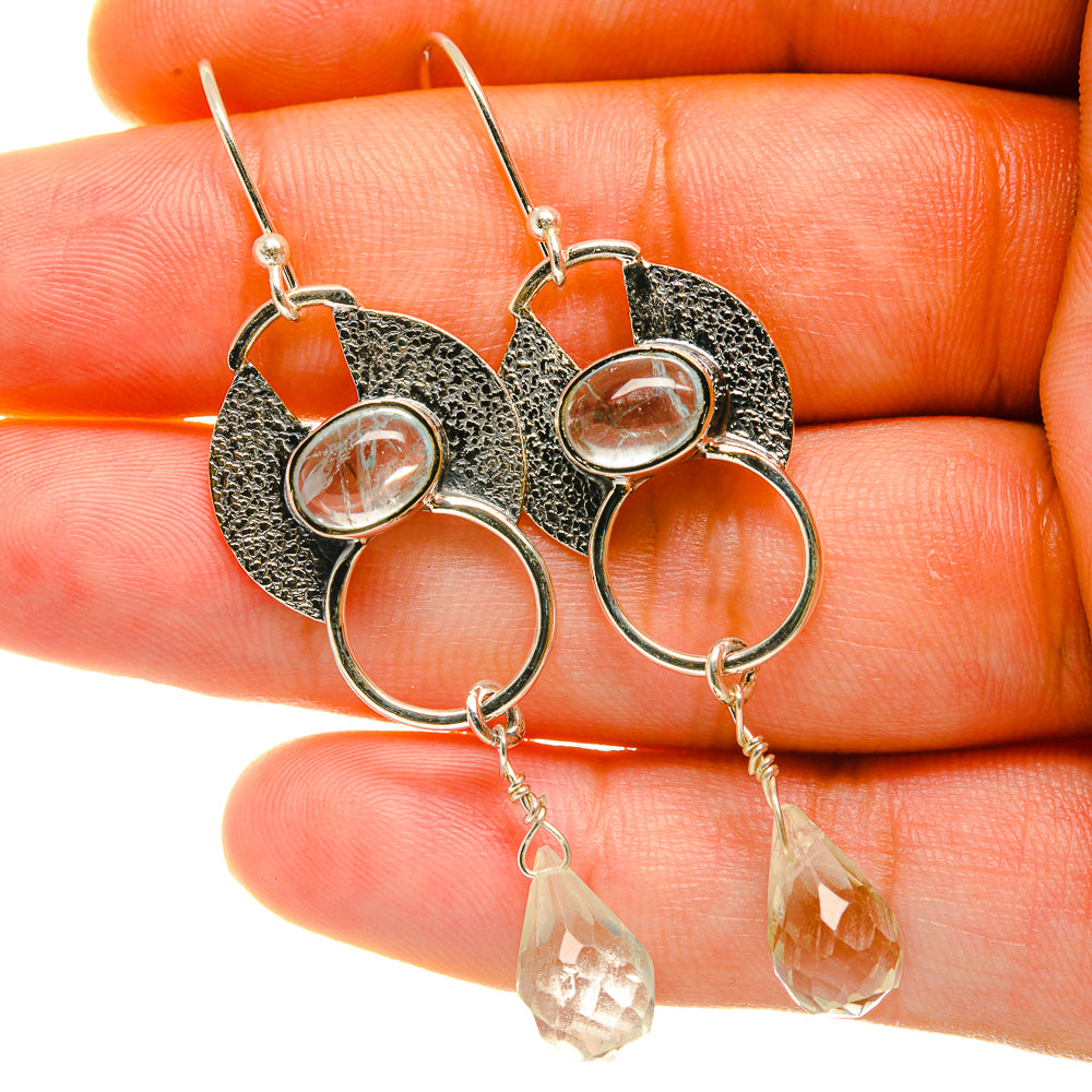 White Quartz Earrings handcrafted by Ana Silver Co - EARR418030