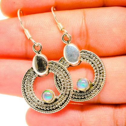 Ethiopian Opal Earrings handcrafted by Ana Silver Co - EARR418037