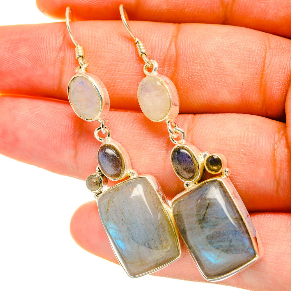 Labradorite Earrings handcrafted by Ana Silver Co - EARR418045