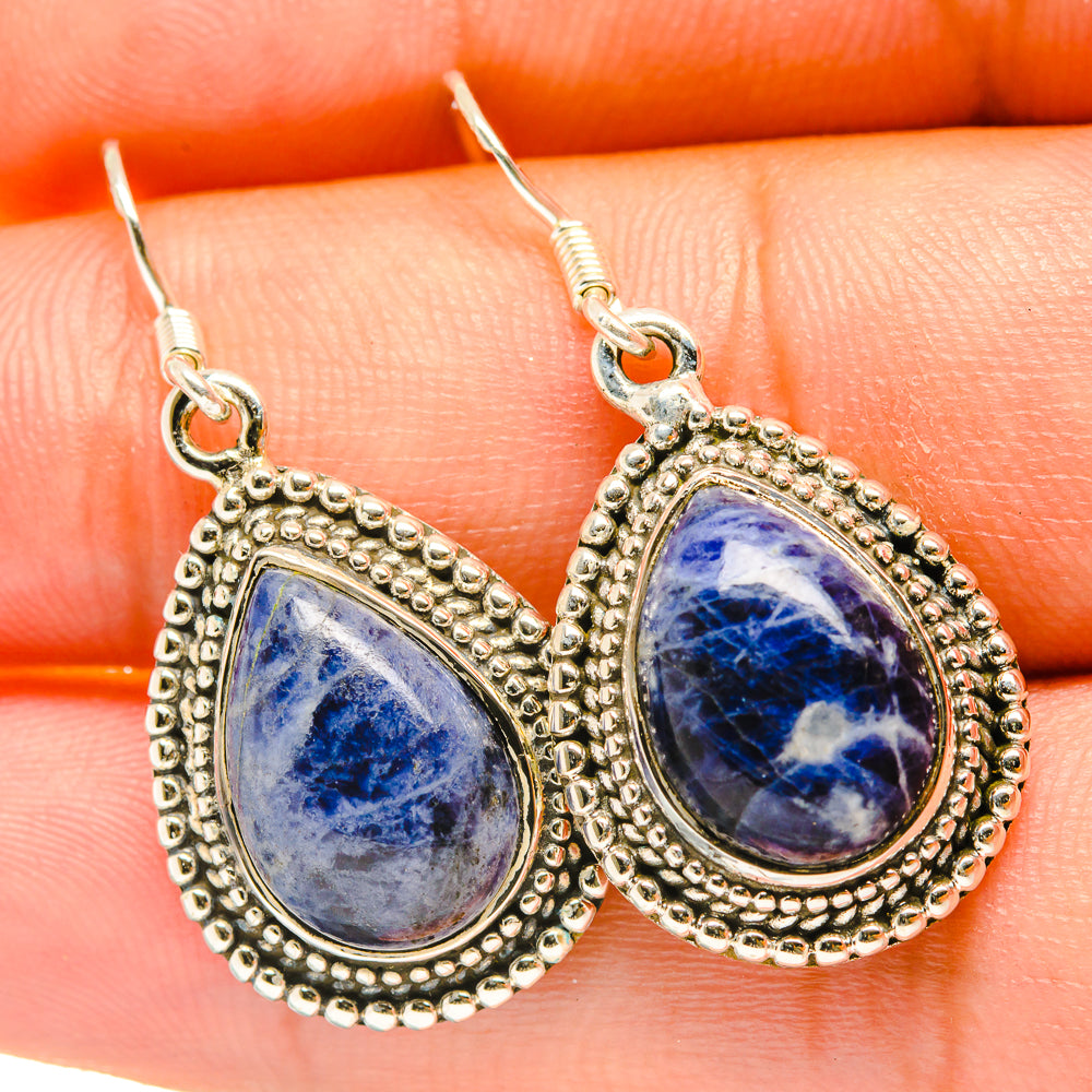 Sodalite Earrings handcrafted by Ana Silver Co - EARR418059