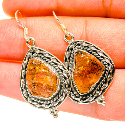 Citrine Earrings handcrafted by Ana Silver Co - EARR418060