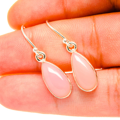 Pink Opal Earrings handcrafted by Ana Silver Co - EARR418064